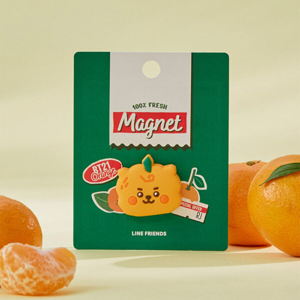 BT21 - ORANGE PARTY OFFICIAL MD BABY SILICON MAGNET - Image 7