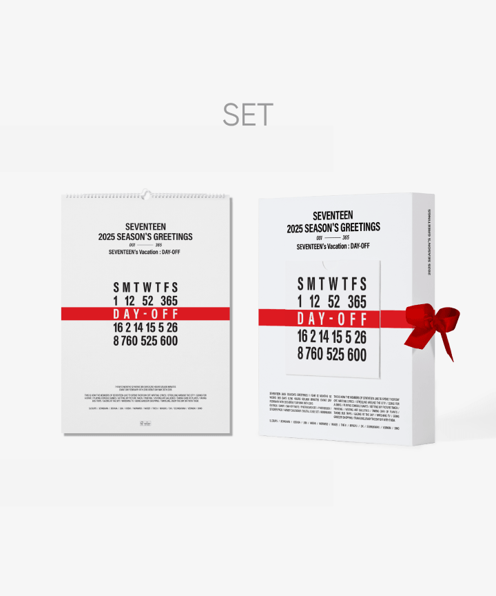 SEVENTEEN - SEVENTEEN'S VACATION : DAY-OFF 2025 SEASON'S GREETINGS + WALL CALENDAR