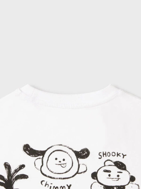 BT21 BASIC DRAWING SHORT SLEEVE TSHIRT WHITE BT21 - Image 5