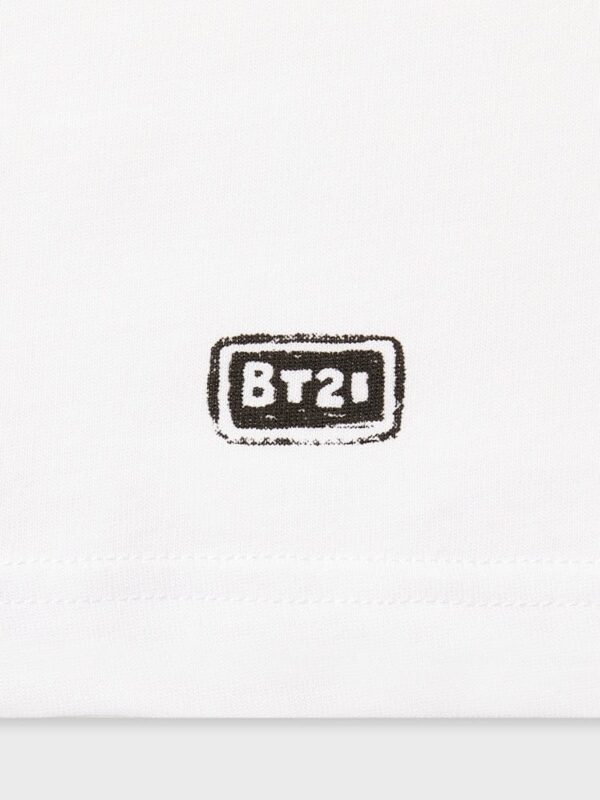 BT21 BASIC DRAWING SHORT SLEEVE TSHIRT WHITE BT21 - Image 4