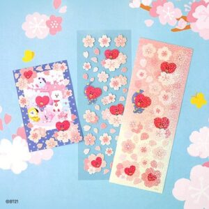 BT21 Hologram Sticker Set (Cherry Blossom)