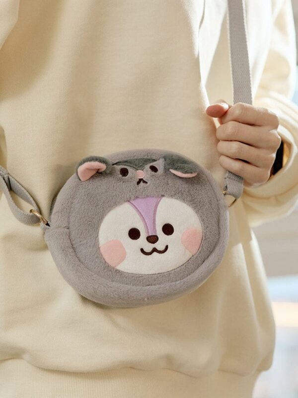 BT21 - BABY FLUFFY FACE DOLL CROSS BAG -RJ - Image 4