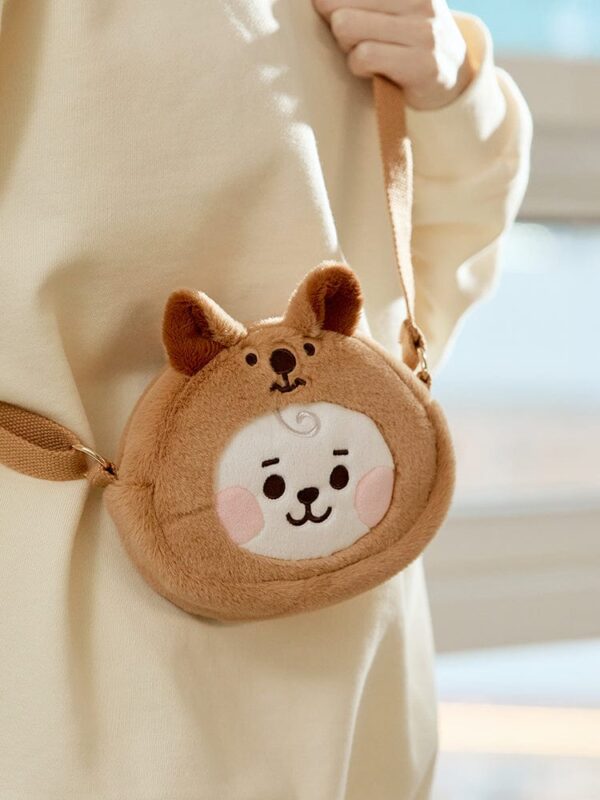 BT21 - BABY FLUFFY FACE DOLL CROSS BAG -RJ - Image 5