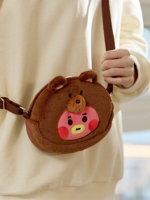 BT21 - BABY FLUFFY FACE DOLL CROSS BAG -RJ - Image 7