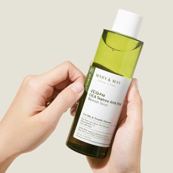[Mary&May] Vegan CICA Tea Tree AHA PHA Toner 200ml - Image 9