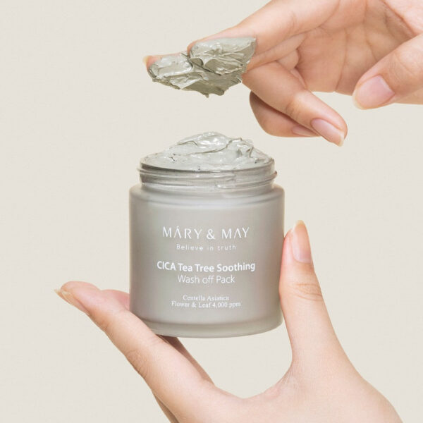 [Mary&May] Cica TeaTree Soothing Wash Off Pack - 125g - Image 2