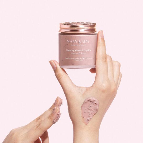 [Mary&May] Rose Hyaluronic Hydra Wash Off Pack - 125g - Image 6