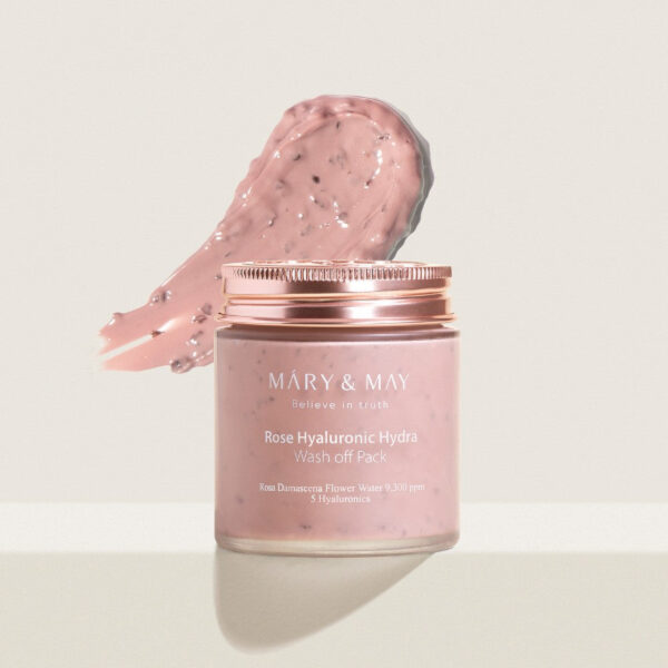 [Mary&May] Rose Hyaluronic Hydra Wash Off Pack - 125g - Image 9