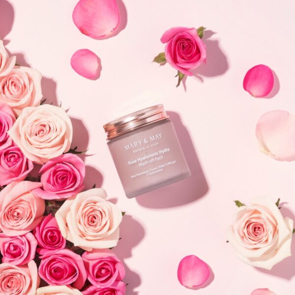 [Mary&May] Rose Hyaluronic Hydra Wash Off Pack - 125g - Image 3