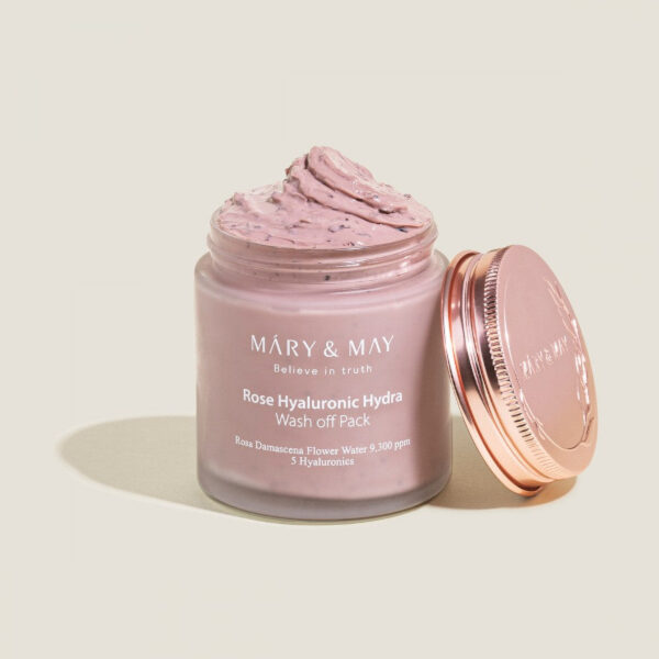 [Mary&May] Rose Hyaluronic Hydra Wash Off Pack - 125g - Image 7