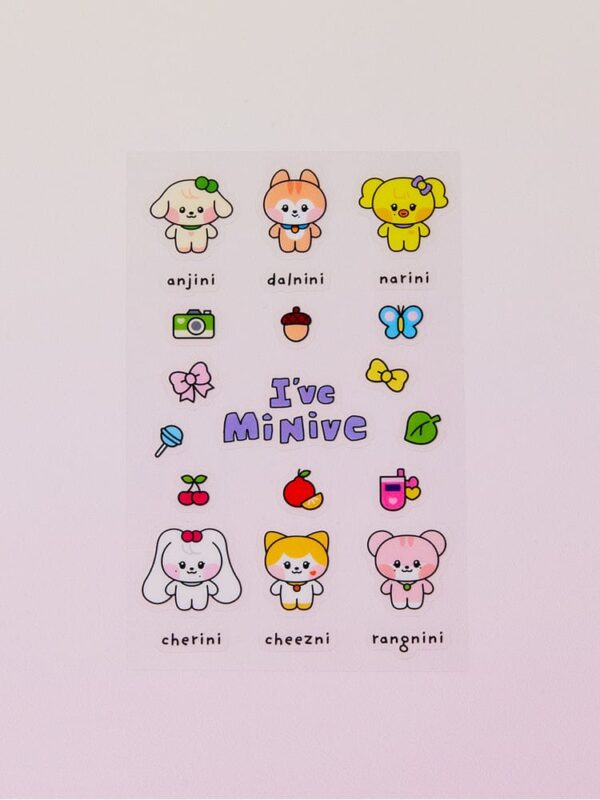 IVE - MINIVE MININI OFFICIAL MD FLAT STICKER 2