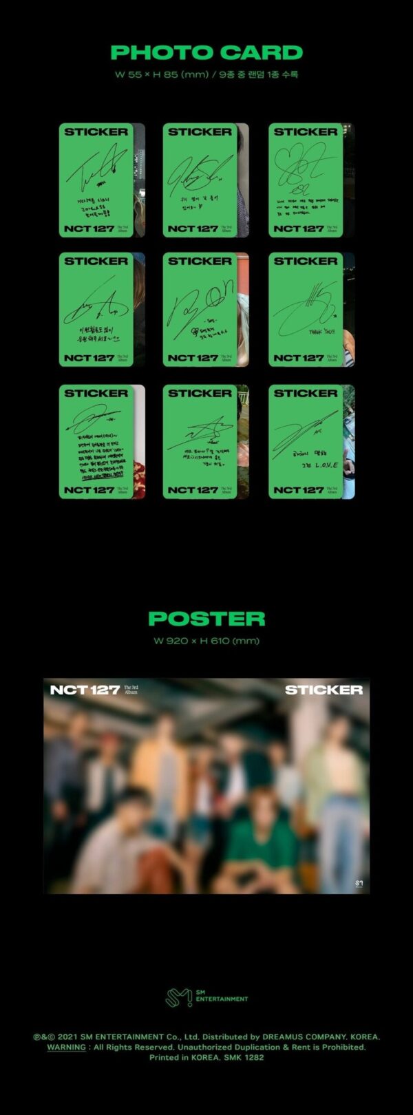 NCT 127 - 3RD FULL ALBUM STICKER SEOUL CITY VER. - Image 6