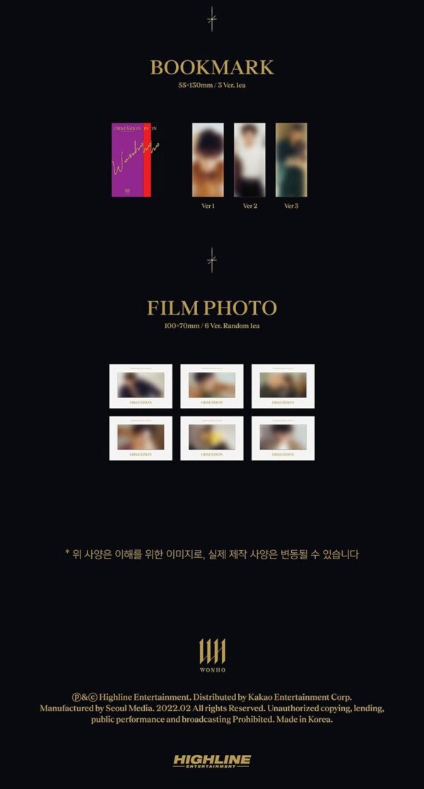 WONHO - 1ST SINGLE ALBUM OBSESSION - Image 6