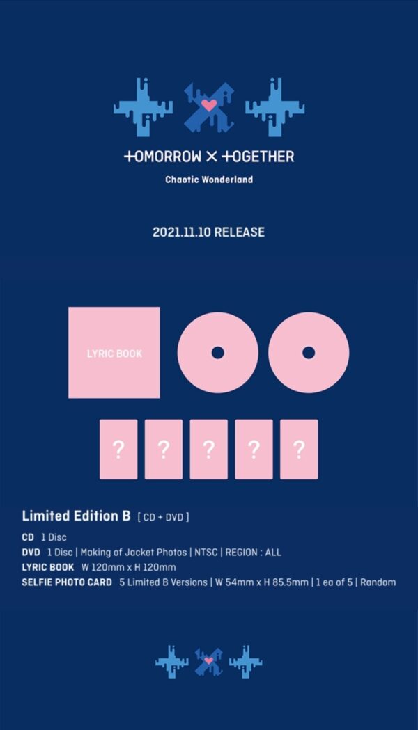 [PR] Weverse Shop [PRE-ORDER] TXT - JAPANESE 1ST EP ALBUM CHAOTIC WONDERLAND