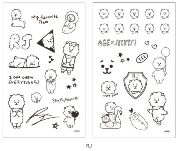 BT21 TATTOO STICKER - Image 7