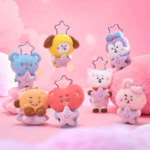 BT21 - THE JOURNEY PURPLE STAR PLUSH KEYRING