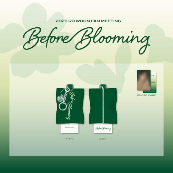 RO WOON - BEFORE BLOOMING 2025 FAN MEETING OFFICIAL MD MINI POUCH KEYRING