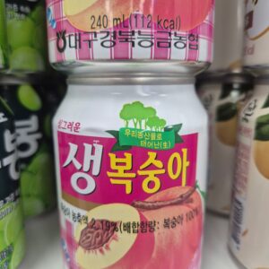 NH PEACH JUICE DRINK 72X240G Bebida Coreana Melocotón 240Ml