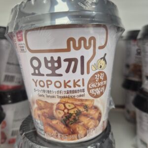YOPOKKI RICECAKE CUP GARLIC 30X120G