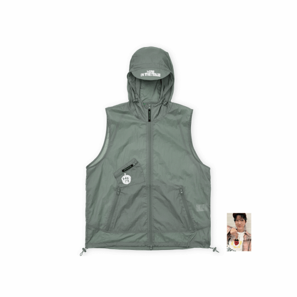BTS J-HOPE - HOPE ON THE STAGE FINAL OFFICIAL MD WIND VEST (GRAY)