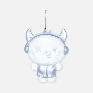 AESPA - SYNK : AEXIS LINE 2025 LIVE TOUR OFFICIAL MD FANLIGHT DOLL KEY RING (SLIVER VER)
