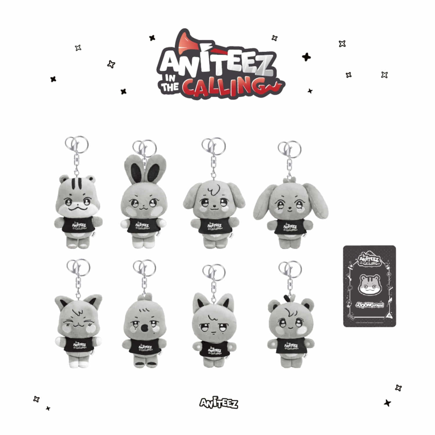 ATEEZ - ANITEEZ IN THE CALLING POP UP OFFICIAL MD THE CALLING ANITEEZ PLUSH KEYRING