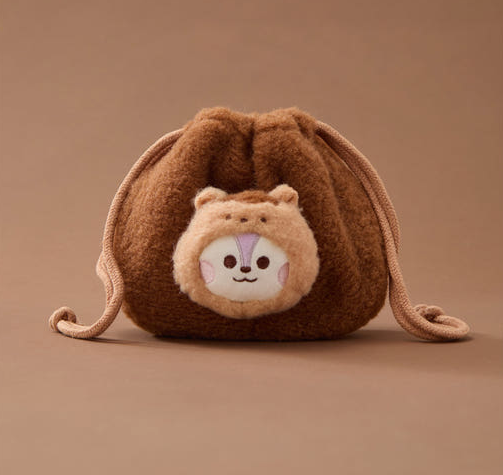 BT21 - BABY MORE FLUFFY FACE DOLL STRING POUCH - Image 3