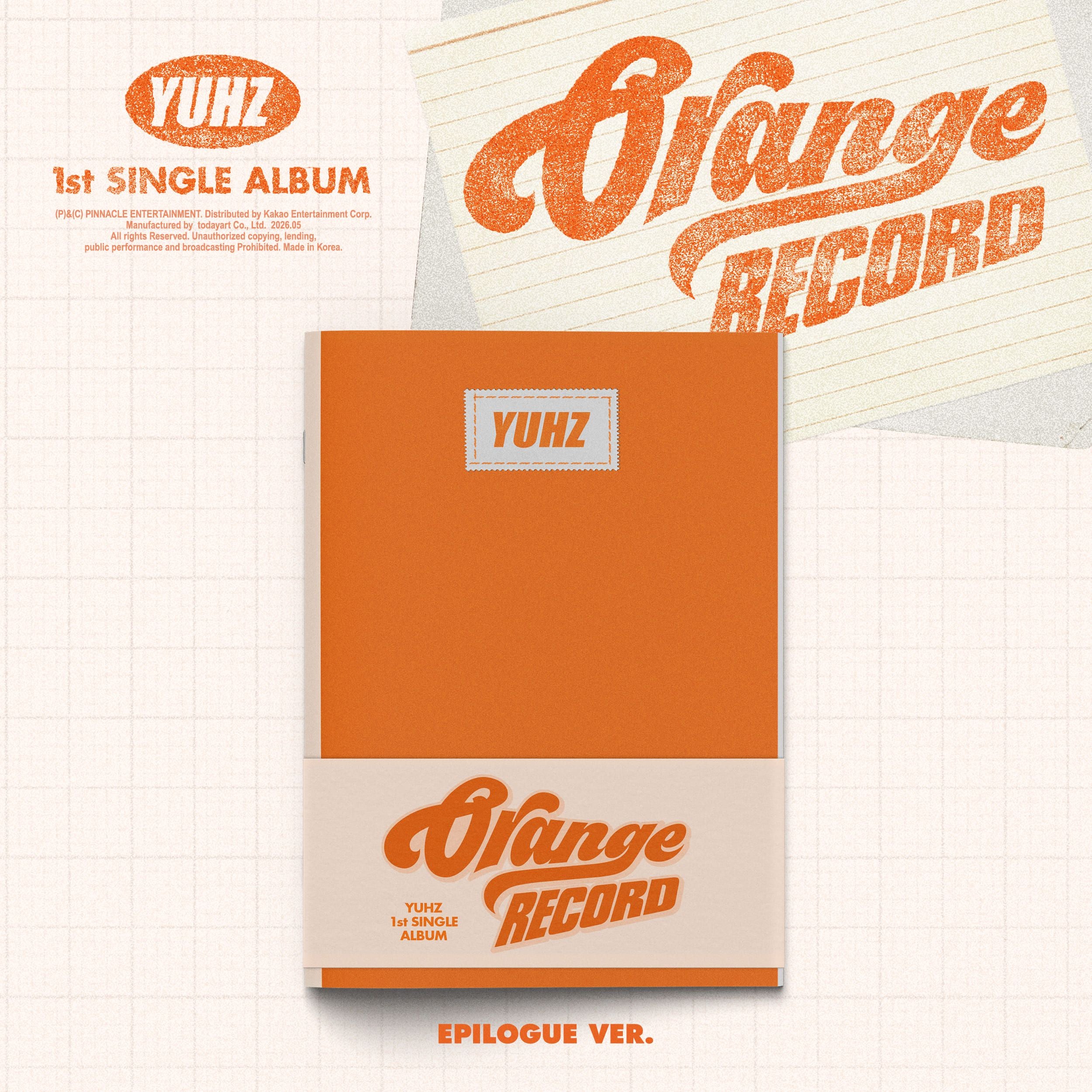 [Pre-Order] YUHZ - ORANGE RECORD 1ST SINGLE ALBUM KIWEE ALBUM EPILOGUE VER